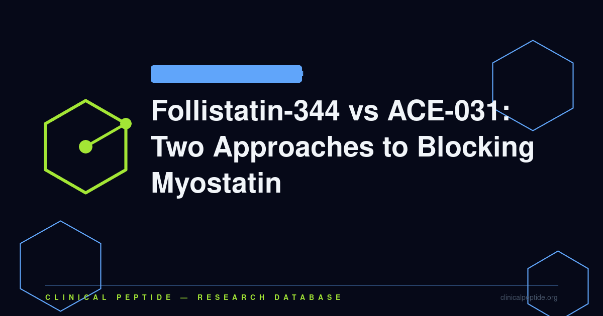 Abstract ribbon-and-receptor motif representing myostatin ligand-trap versus receptor-trap inhibition mechanisms in muscle research.