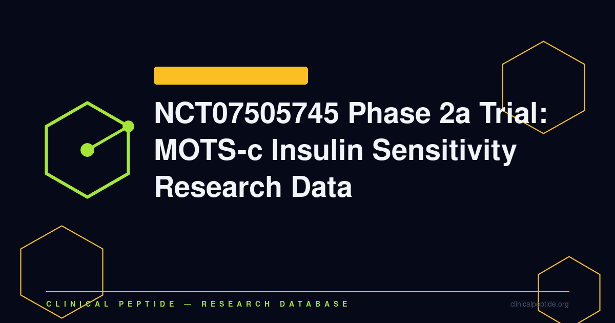 Abstract mitochondrial network motif representing MOTS-c peptide research in a Phase 2a insulin sensitivity clinical trial.